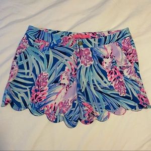 NWT Lilly Pulitzer Buttercup Knit Scalloped Short